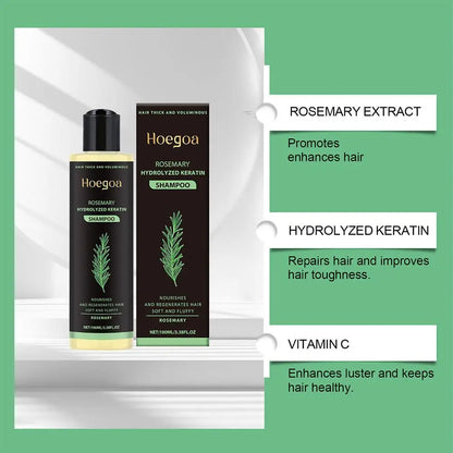 1/2PCS Rosemary Hair Growth Shampoo Organic Rosemary Oil for Hair Growth, Natural anti Loss Thickening Shampoo for Thinning Hair